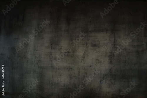 abstract black rough grunge texture, horror theme background for scary poster design, Generative AI photo