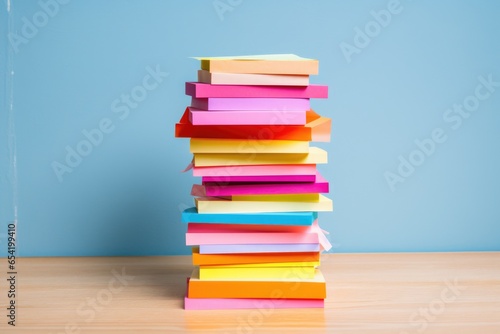 stack of sticky notes with tasks ranked by importance