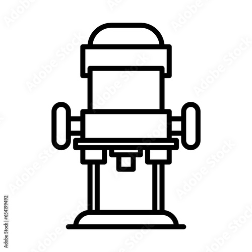 wood router carpentry icon in line style