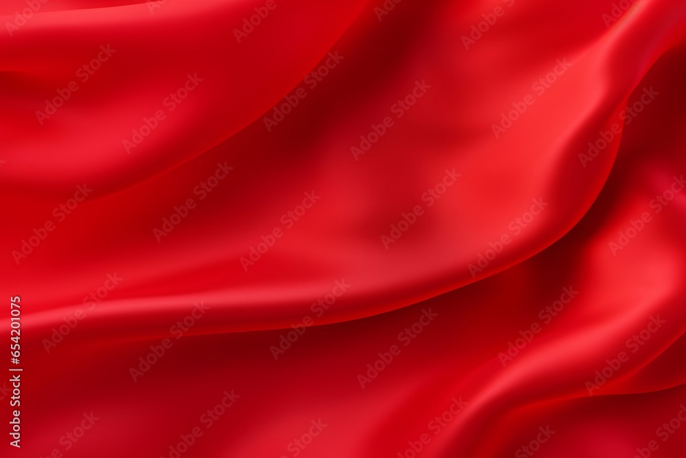Luxury red satin smooth fabric background. Abstract background luxury red cloth and liquid wave and wavy folds of silk satin background. Red silky fabric. Decoration element for, Generative AI Luxury red satin smooth fabric background. Abstract background luxury red cloth and liquid wave and wavy folds of silk satin background. Red silky fabric. Decoration element for, Generative AI
