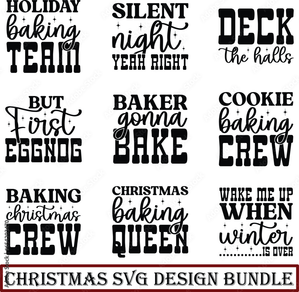 Obraz premium Christmas Svg Design Bundle