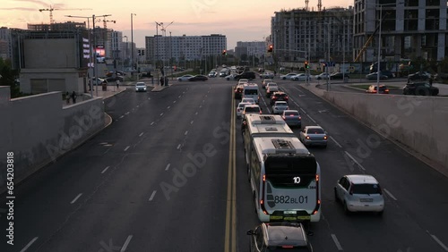 City traffic timelapse 4K footage