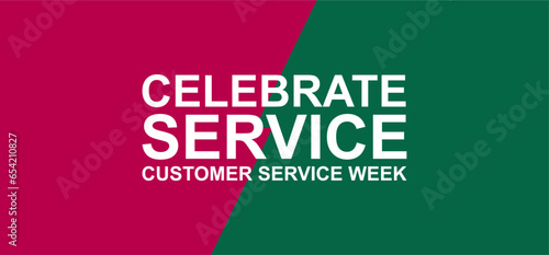 customer service week holiday concept