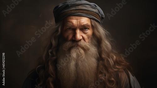 Portrait of ingenieur Leonardo da Vinci.generative ai  © Luke