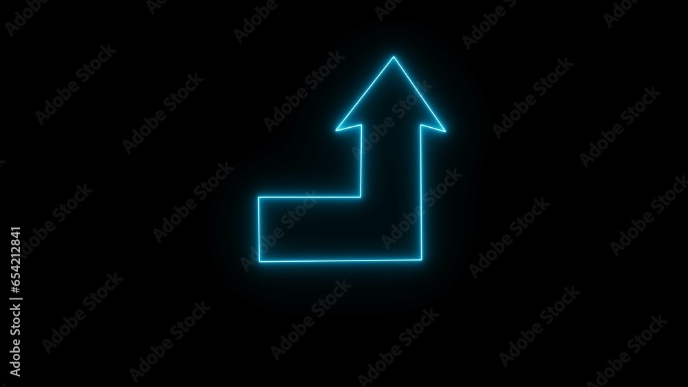 abstract glowing neon arrow illustration 4k abstract glowing neon arrow illustration 4k