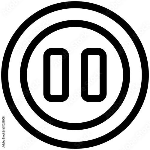 pause button icon