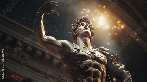 Mercury - The roman god of financial gain.generative ai
 photo
