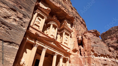 The Treasury of Petra in Jordan.