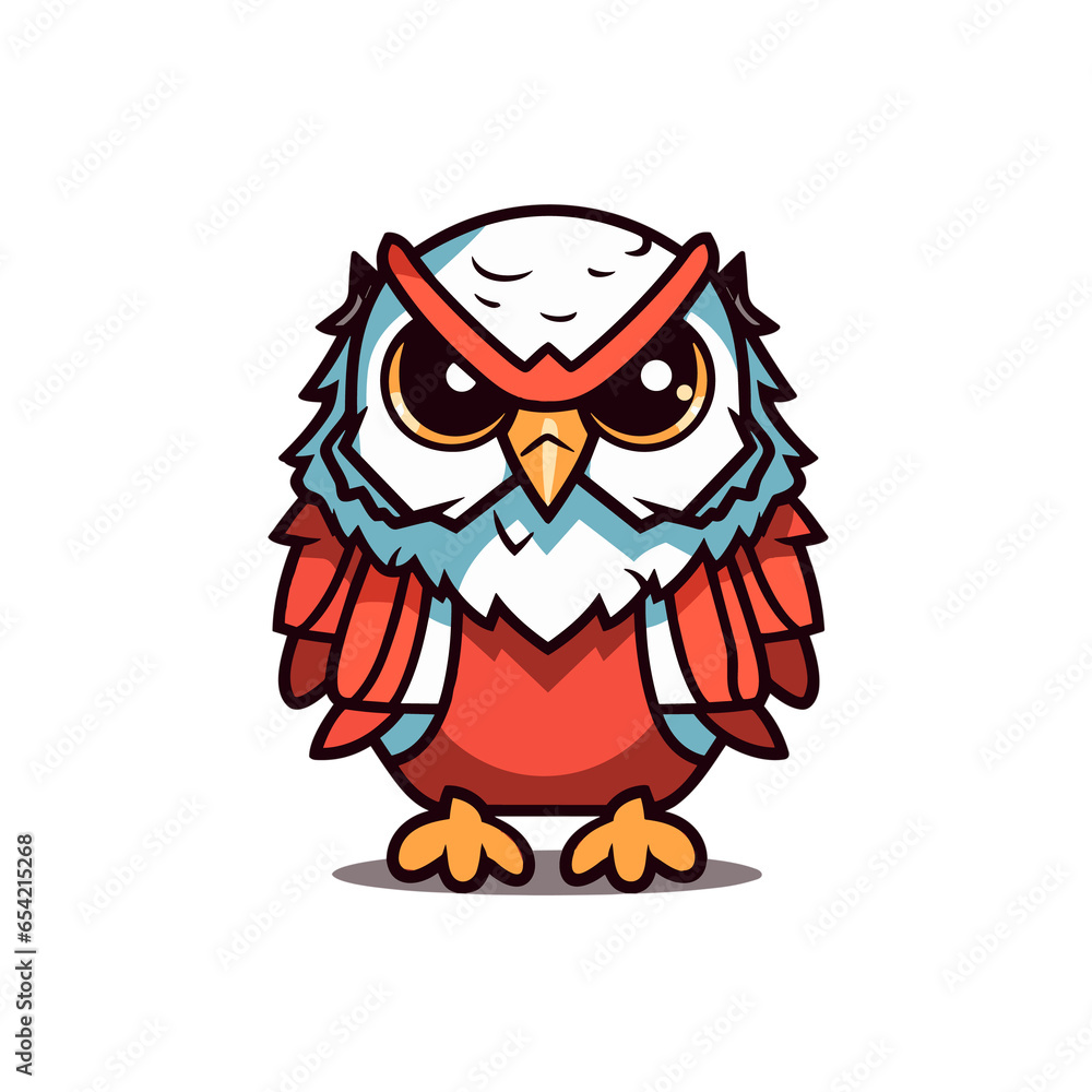 Fototapeta premium Hawk, Illustration PNG, Cartoon Graphic Design Tshirt