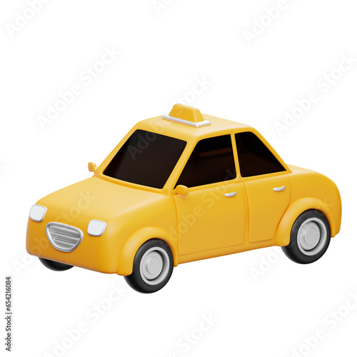 Taxi 3D Icon