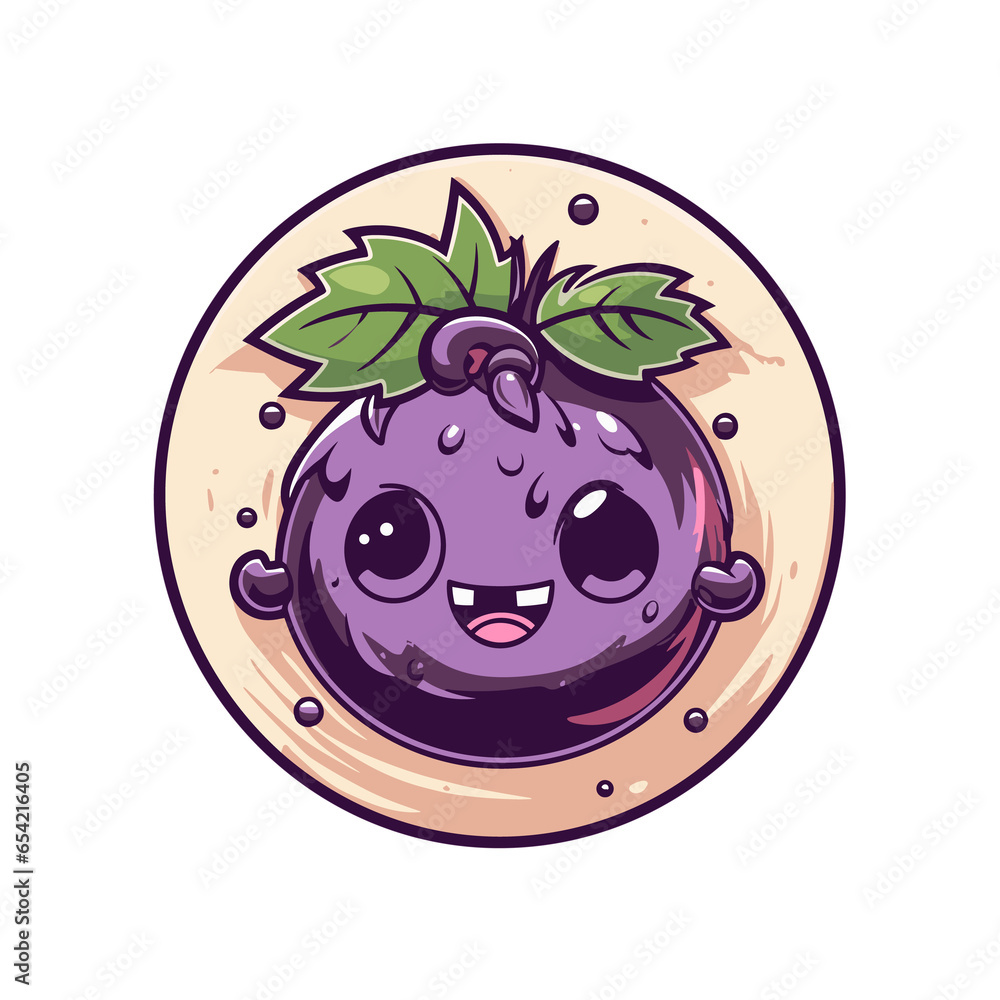 Obraz premium Jabuticaba, Illustration PNG, Cartoon Graphic Design Tshirt