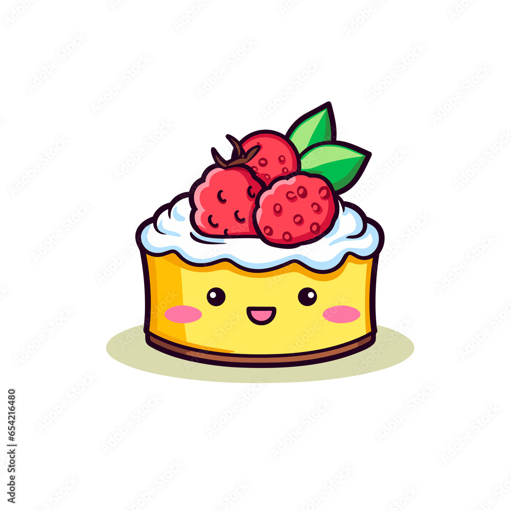 Lemon Raspberry Cheesecake, Illustration PNG, Cartoon Graphic Design Tshirt Lemon Raspberry Cheesecake, Illustration PNG, Cartoon Graphic Design Tshirt