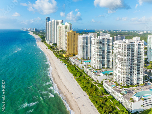 Aerial View, Sunny Isles Beach.North Miami..Miami, Florida,USA