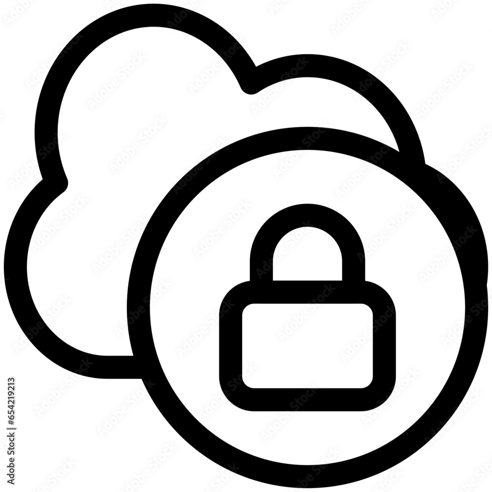 cloud lock icon cloud lock icon