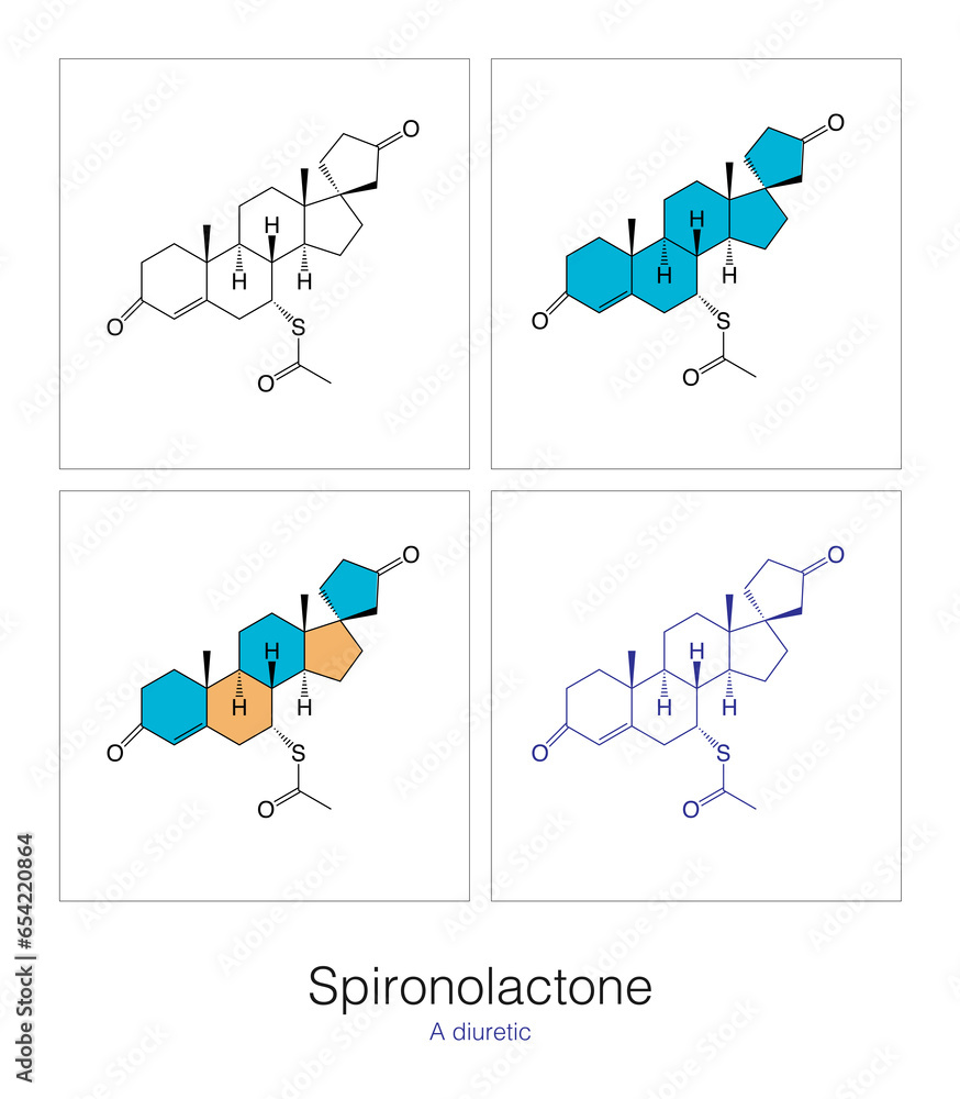Spironolactone is a diuretic that can retain potassium ions in the body