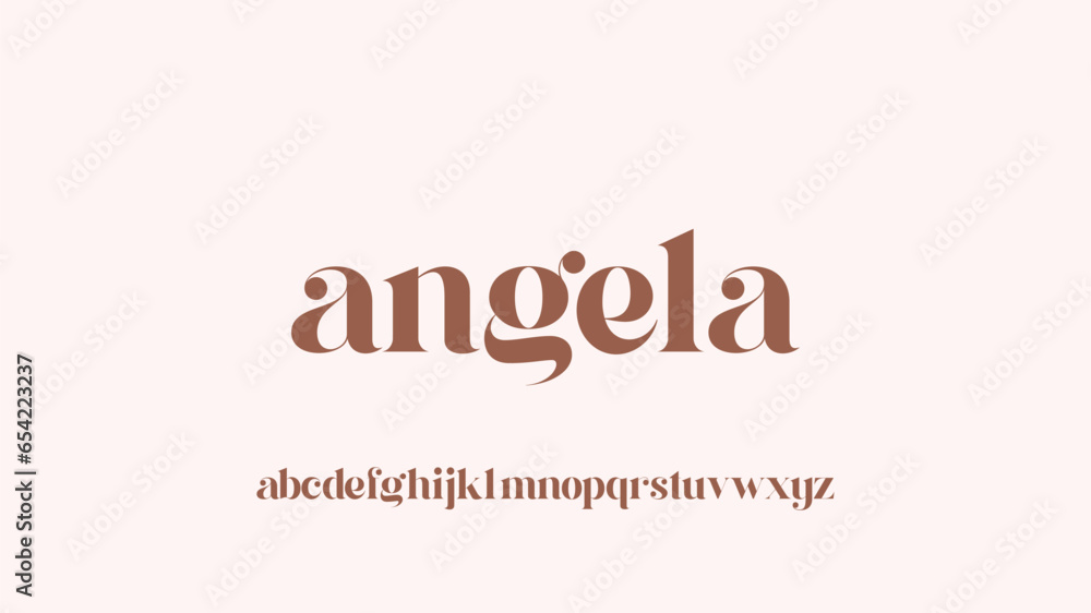 Modern Elegant Unique Alphabet Modern Elegant Unique Alphabet