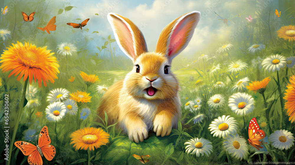 Easter Bunny with a Carrot Easter Bunny with a Carrot