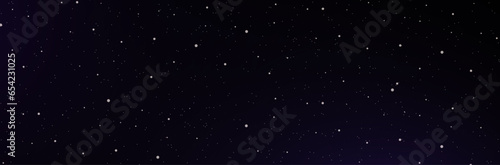 Fototapeta Arrière-plan - Fond - Ciel sombre et étoilé - Étoiles dans un décor de nuit - Fo