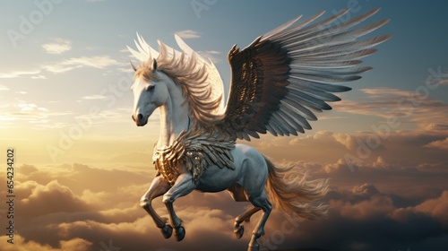 Elegant looking Pegasus.generative ai  © Luke