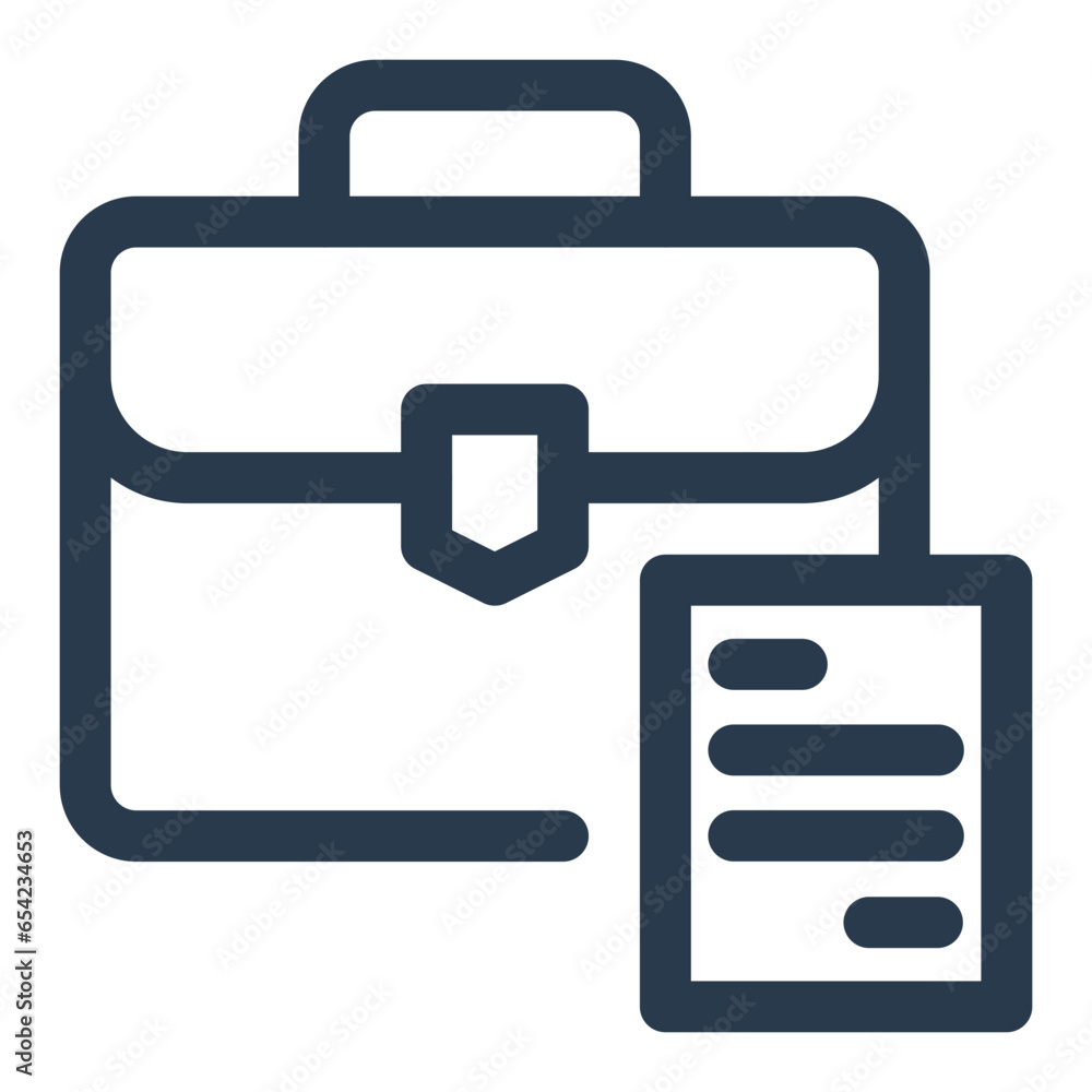 Sophisticated Briefcase Icon Sophisticated Briefcase Icon
