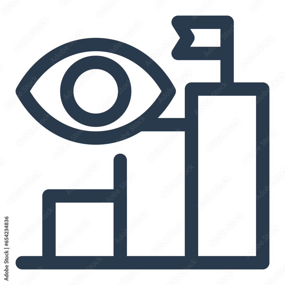 Forward-Thinking Business Vision Icon Forward-Thinking Business Vision Icon