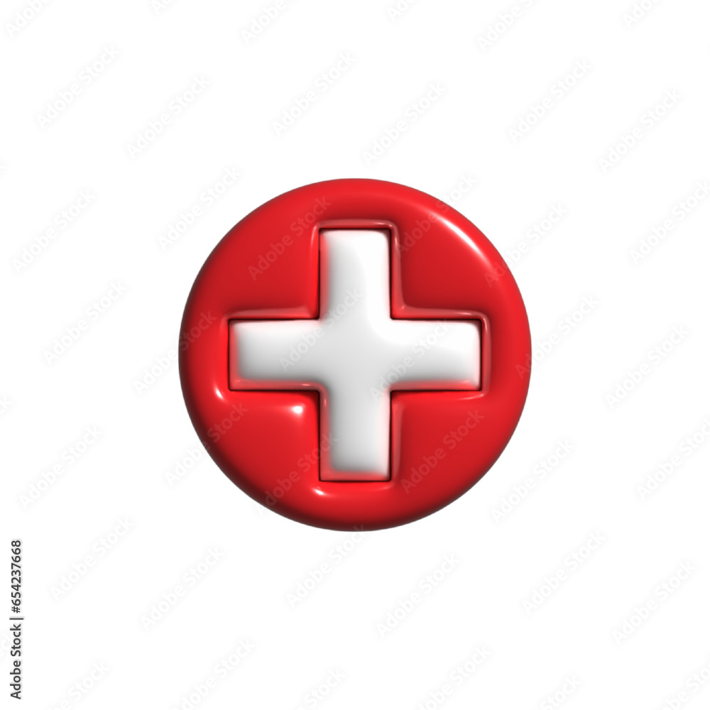 3d First aid kit vector icon 3d First aid kit vector icon