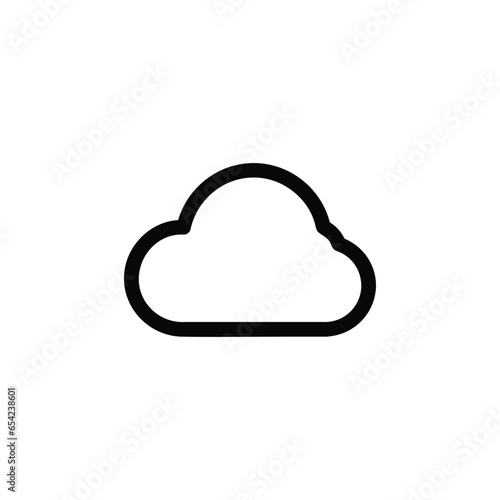 cloud on white background. cloud icon vector
