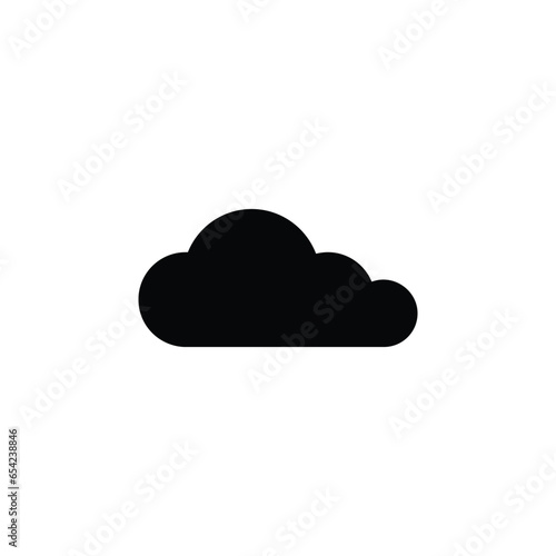 cloud on white background. cloud icon vector