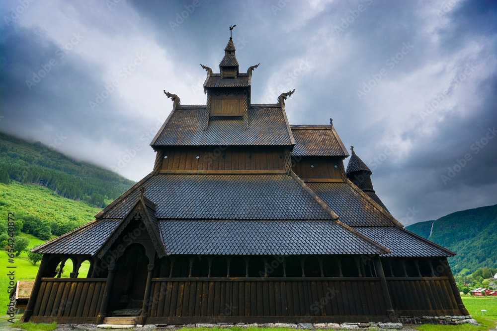 Hopperstad stave church in Vik, Norway Hopperstad stave church in Vik, Norway