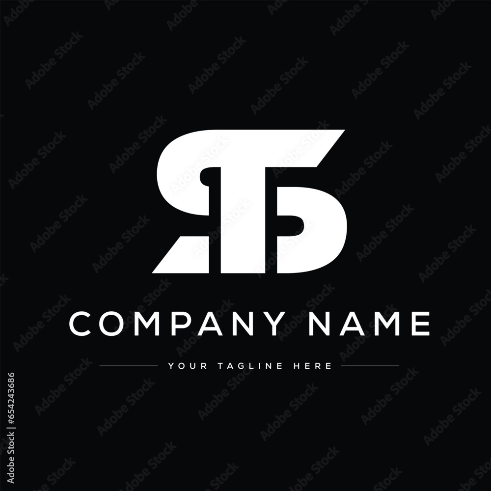 Monogram Letter ST Logo Design Vector Monogram Letter ST Logo Design Vector