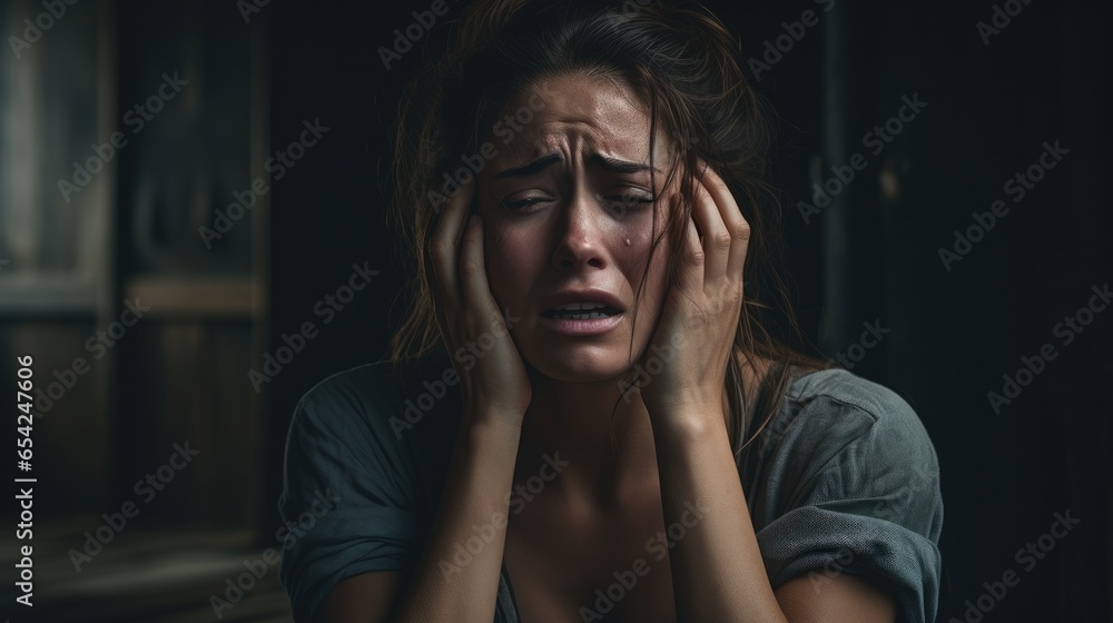 Fototapeta premium Woman suffering from depression