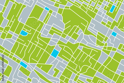 Obraz na płótnie street map of city, seamless map pattern of road w salonie