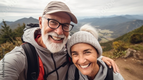 Happy active senior couple outdoors © Fly Frames
