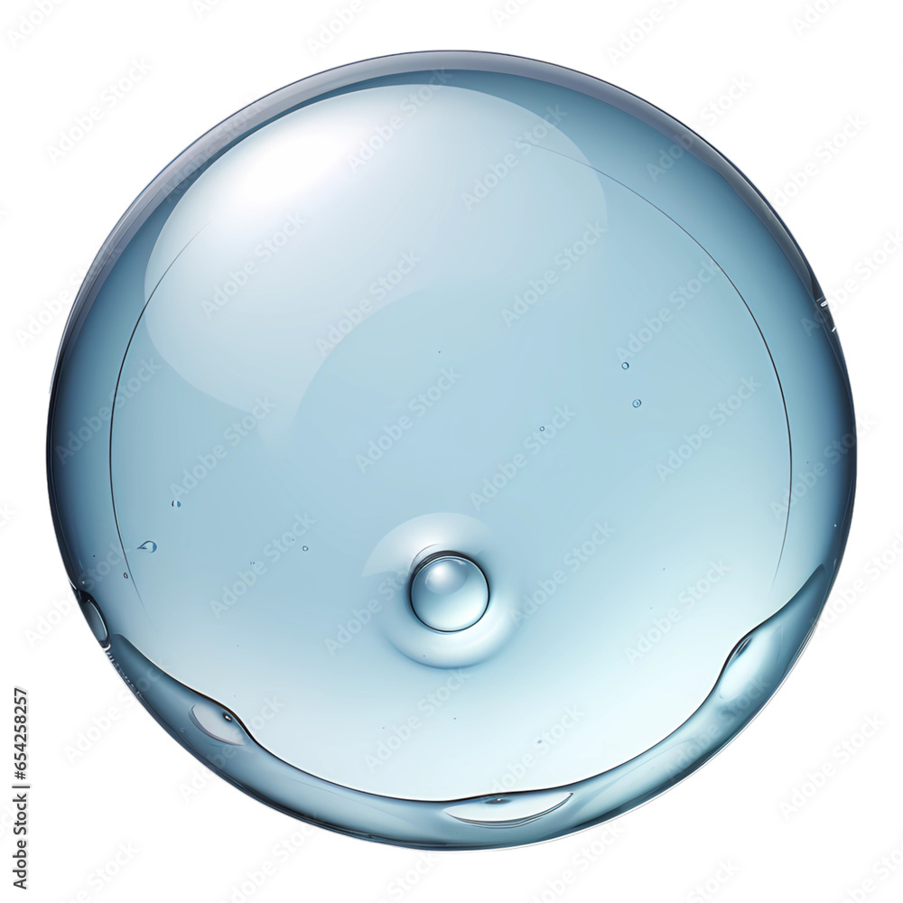 Glycerin gel drop isolated transparent, Generative AI Glycerin gel drop isolated transparent, Generative AI