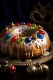 King's Cake - traditional foods associated with Three Kings' Day