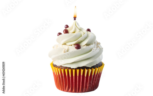 cupcake isolated on white transparent background PNG, birthday cake , birthday cupcake PNG 