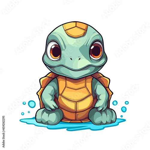 Turtle , PNG, Illustration Design, Cartoon For Tshirt 