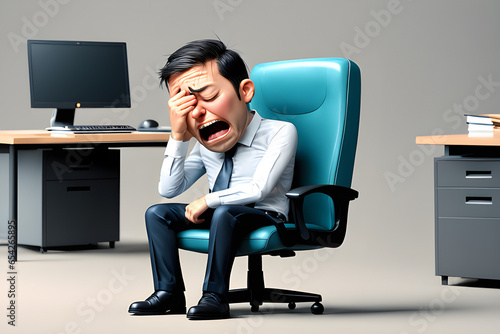 businessman sitting in office