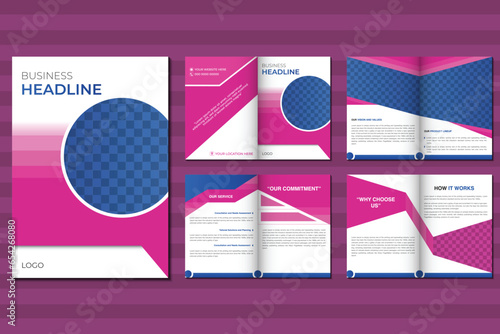 Creative Corporate Tri-Fold Brochure Design Template. Unveiling Your Path to Success.