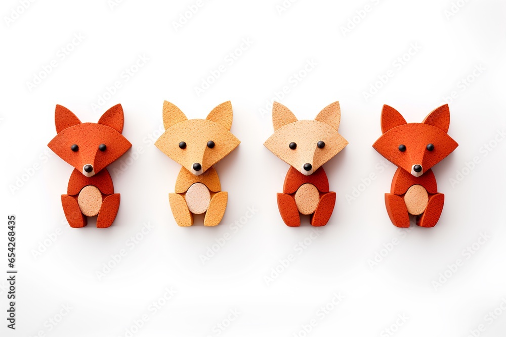 コルクでできたキタキツネ(3D) コルクでできたキタキツネ(3D)