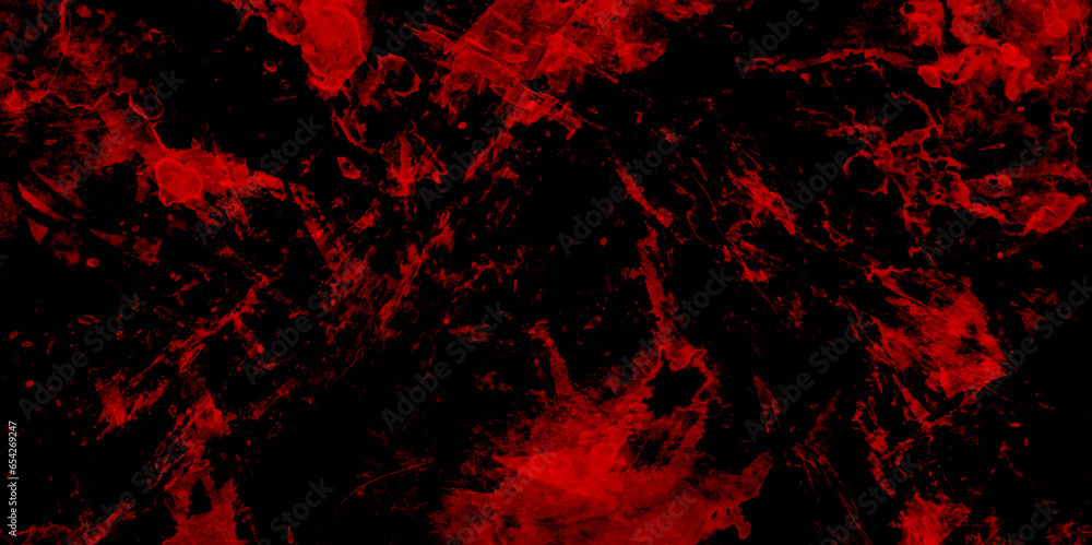 Dark Red horror scary background. grunge horror texture concrete. Red granite. Red granite background. Old vintage retro red background texture. Abstract Watercolor red grunge background painting.	