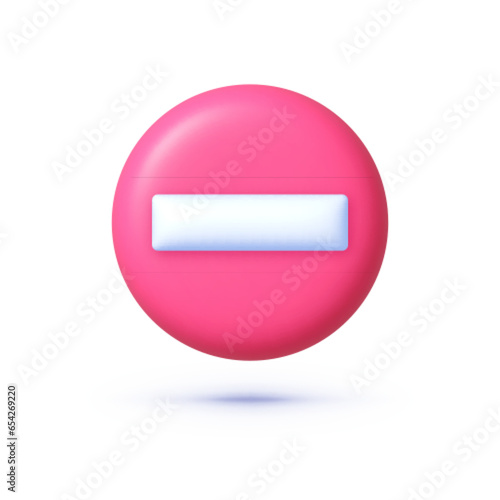 3d stop 3d for concept design. Vector illustration