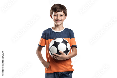 Happy young football player, cut out © Yeti Studio