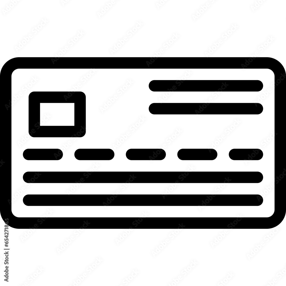 Credit card icon on transparent background Credit card icon on transparent background