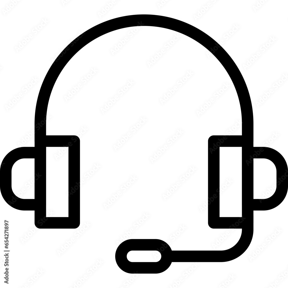 Customer service icon on transparent background Customer service icon on transparent background