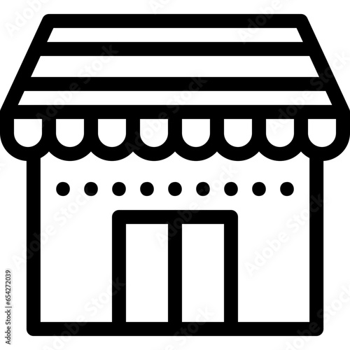 Store icon on transparent background