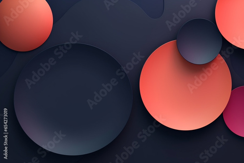 Abstract of circle and geometry element design for technology or business background