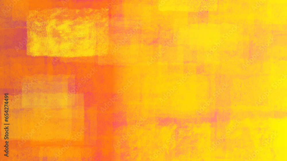 Gelb orange Farbverlauf mit Stempeltechnik als Hintergrund für Design, Web Banner... - obrazy, fototapety, plakaty 