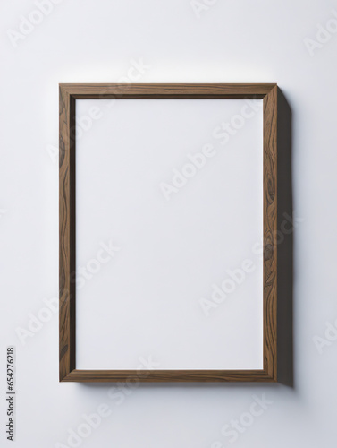 Vintage Frame Mockup on wall, mockup template, blank photo poster