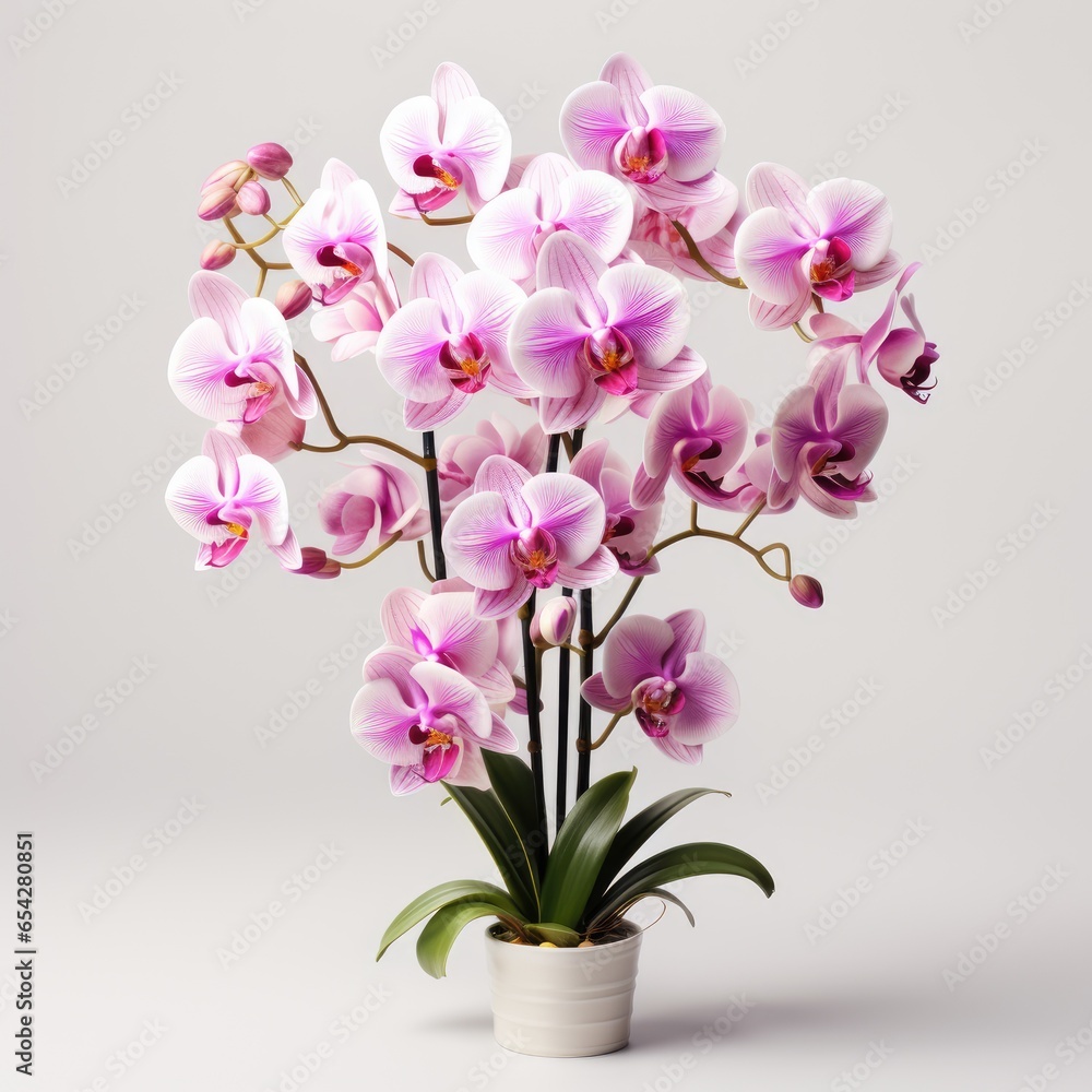 Full View Specklinia Orchid On A Completely , Isolated On White Background, For Design And Printing Full View Specklinia Orchid On A Completely , Isolated On White Background, For Design And Printing